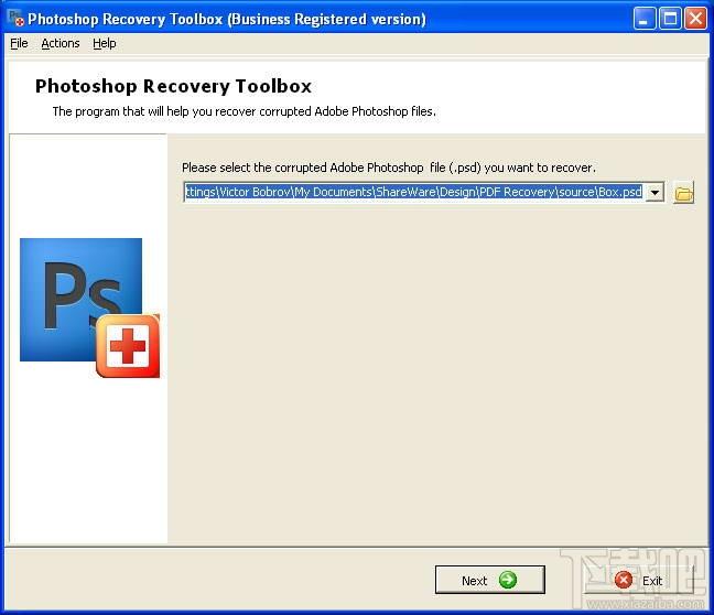 Photoshop Recovery Toolbox,Photoshop Recovery Toolbox下载,恢复Photoshop文件工具